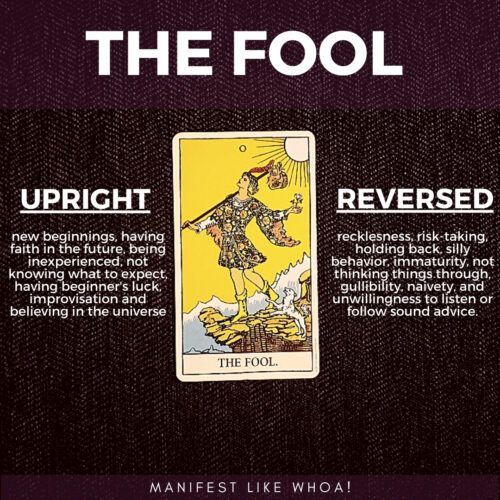 Significado e simbolismo da carta do Tarô The Fool (Rider-Waite, Arcanos Maiores)