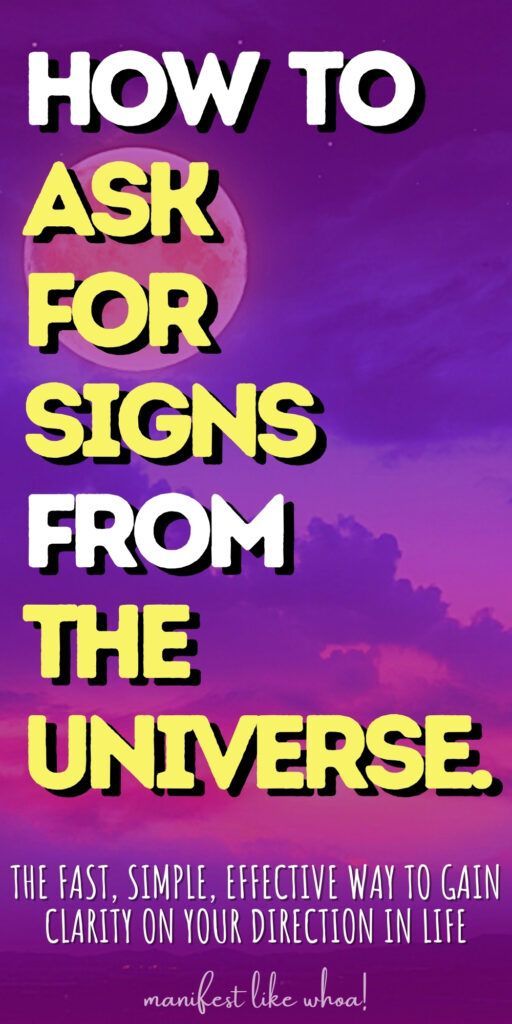 Como perguntar ao universo por sinais sobre sua manifestação (lei da atração)