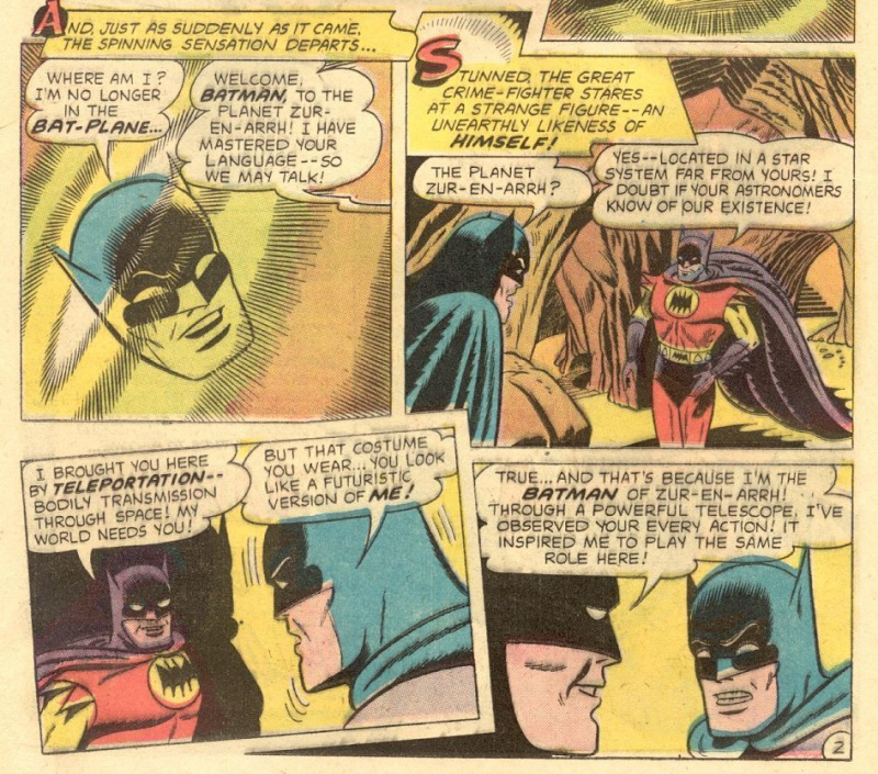 Batman # 113 O Super-Homem do Planeta X (Escritor: Jack Schiff, Artistas: Sheldon Moldoff, Charles Paris)