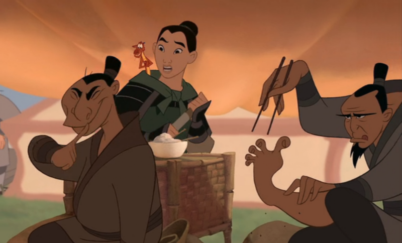 Mulan no acampamento militar