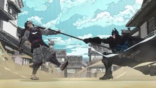Batman Ninja Movie: Batman atacando a un oponente