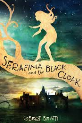Imagem do pôster do livro de Serafina e a capa negra