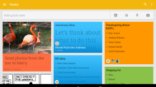 Aplikacija Google Keep: snimka zaslona br. 1