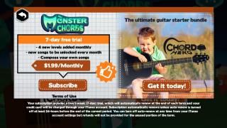 „Monster Chords“ programa: 5 ekrano kopija