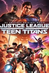 Imagem do pôster da Liga da Justiça vs. Teen Titans