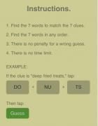 7 rakendust Little Words: ekraanipilt nr 1