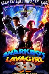 As aventuras de Sharkboy e Lavagirl em imagem de pôster de filme em 3-D