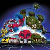 Transformers: imagem animada de pôster de TV