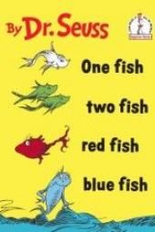 Imagem do pôster de um peixe, dois peixes, peixe vermelho, peixe azul