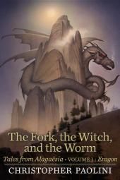 O garfo, a bruxa e o verme: Contos da Alagaësia, Livro 1: Imagem do pôster do livro de Eragon
