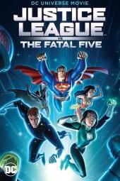Liga da Justiça x Imagem do pôster do filme Fatal Five