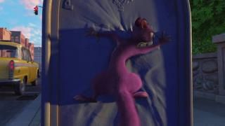 The Nut Job 2: Nutty by Nature Movie: Το Surly τρέχει σε ένα γραμματοκιβώτιο