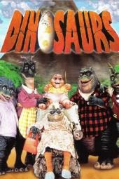Imagem de pôster de dinossauros na TV