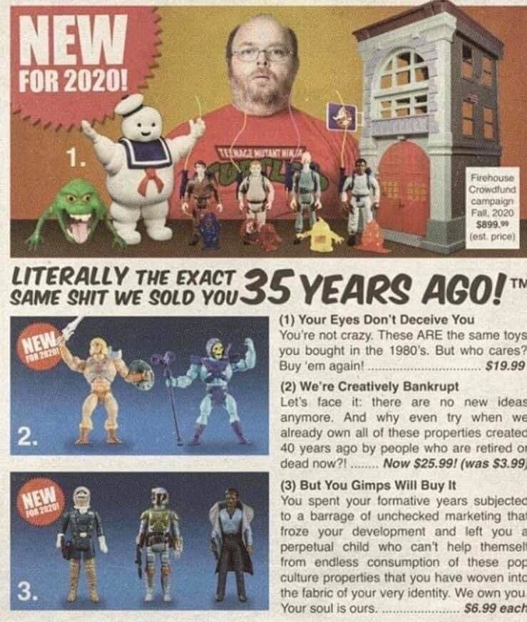 Meme 30 ročné hračky