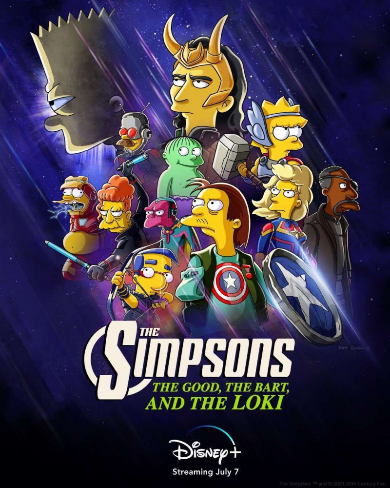 Simpsonų bosas Al Jean pristatė MCU į Springfildą naujame trumpame filme „The Good, The Bart, and the Loki“