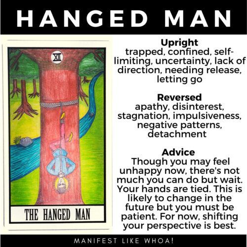 The Hanged Man Tarot Card Betydning og symbolikk (Hvordan lære Tarot for nybegynnere)