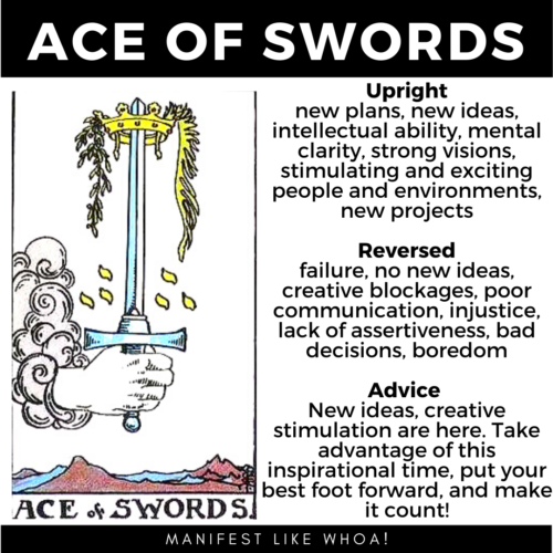 คู่มือไพ่ทาโรต์ Ace of Swords สำหรับผู้เริ่มต้น