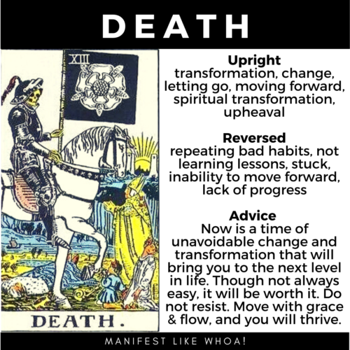 死のタロットカードの意味と象徴（大アルカナはタロットを読むことを学ぶ）