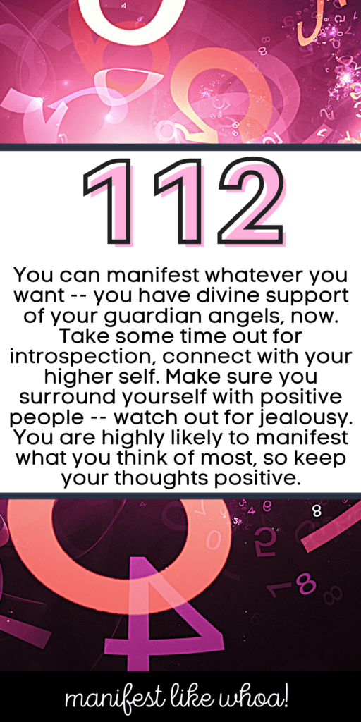 Angelska številka 112 za manifestiranje (numerološka angelska števila in zakon privlačnosti)