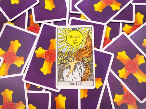 Taro kaardid Tarot, päikesekaart