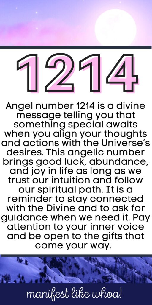 Anđeo broj 1214 Značenje i simbolika