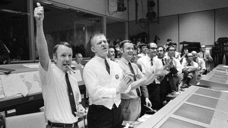misijas kontrole Apollo 13 pēc astronautu glābšanas