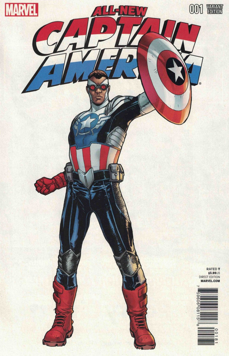 Toute nouvelle couverture de la bande dessinée Captain America