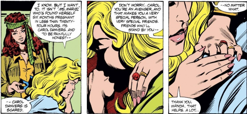 Carol Danvers dando a luz a su agresor sexual es su arco más oscuro