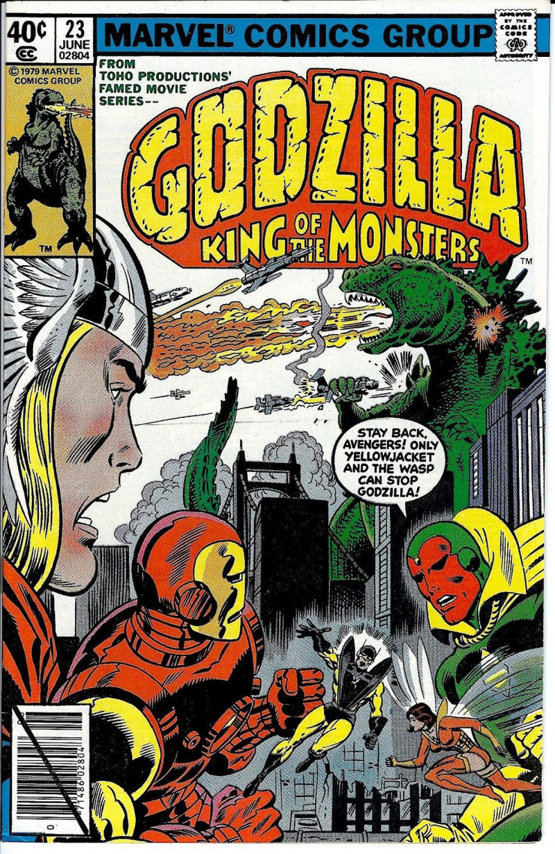 Godzilla # 23 capa da Marvel Comics