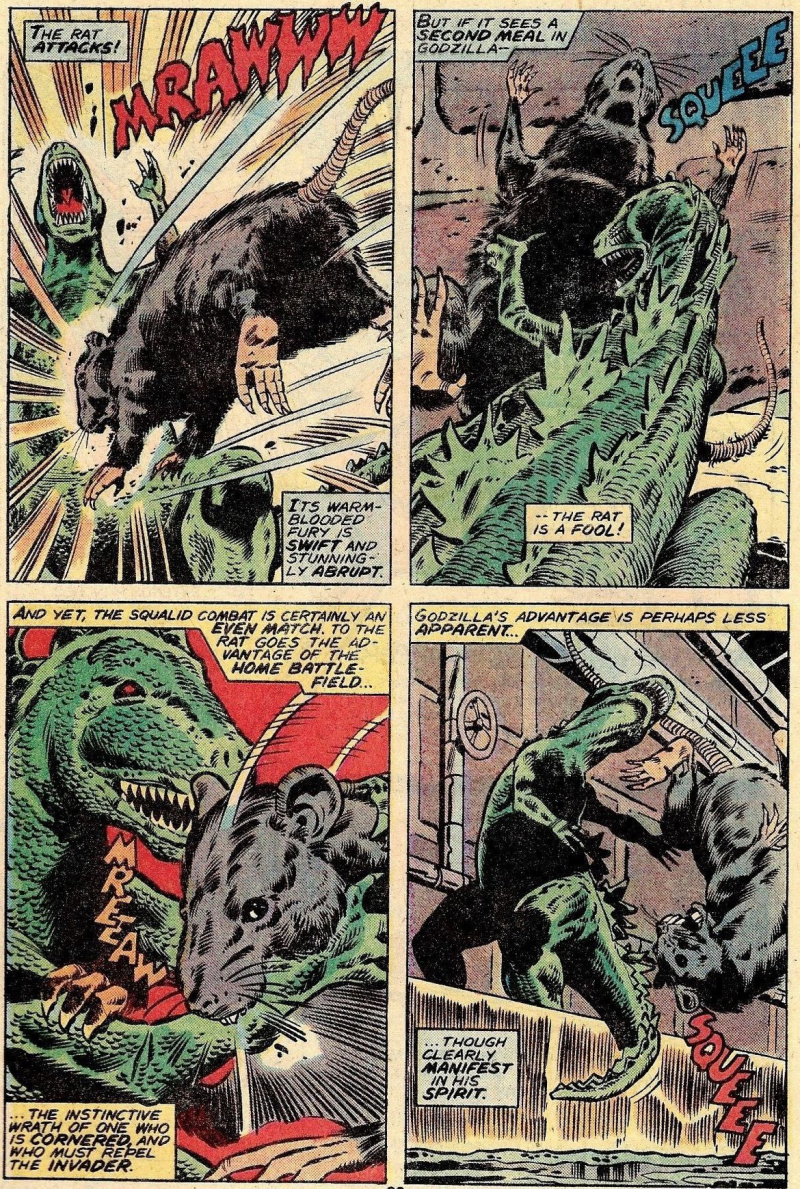 Godzilla vs Rat v Marvel Comics