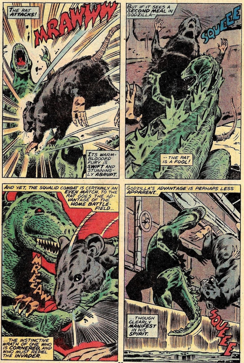 Godzilla gegen Ratte in Marvel-Comics