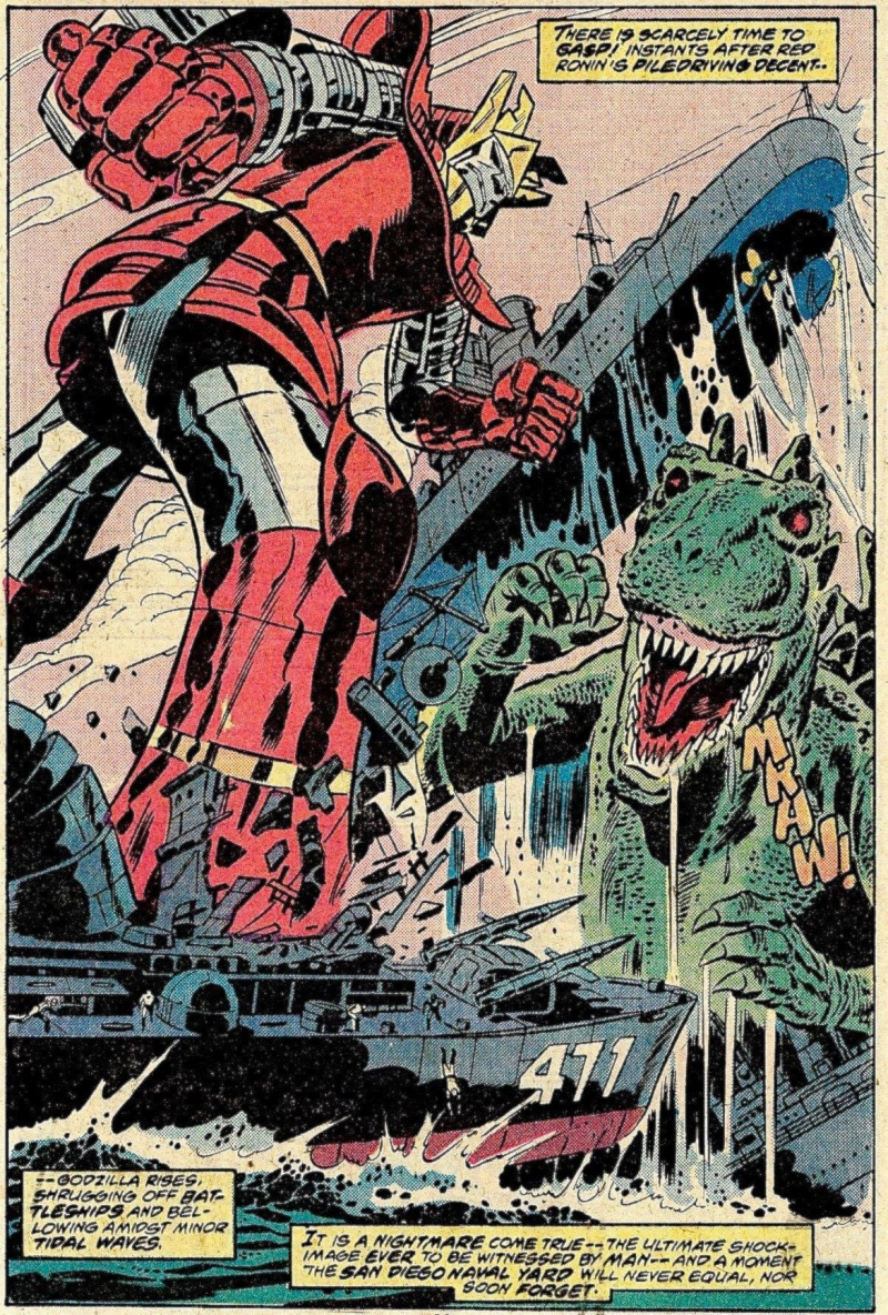 Godzilla a Red Ronin v Marvel Comics