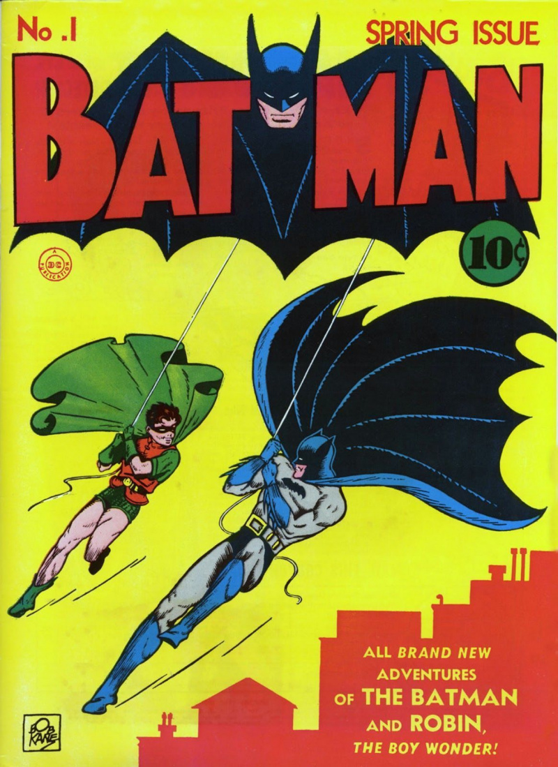 Batman #1 (Käsikirjoitus: Bill Finger, Paul Gustavson Taiteilija: Bob Kane, George Papp, Paul Gustavson, Raymond Perry)