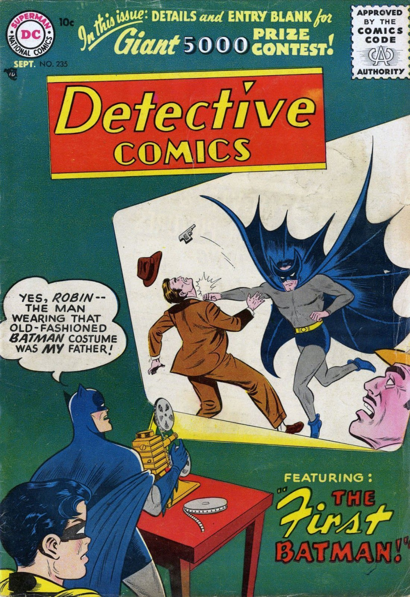 Detektiivikoomiksid #235 (stsenarist: Bill Finger, kunst: Sheldon Moldoff)