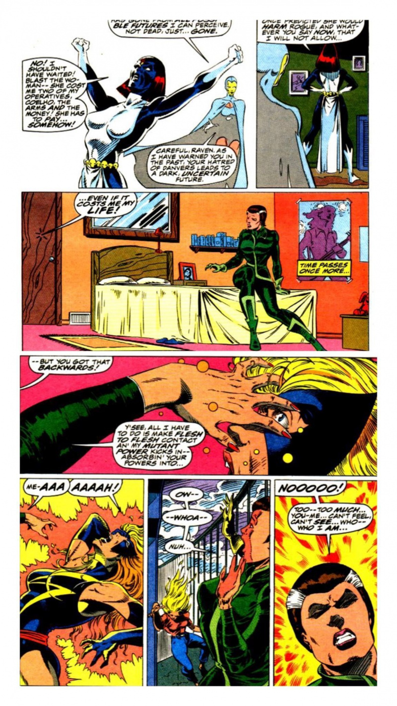Tragična zgodovina med Carol Danvers in Rogueom