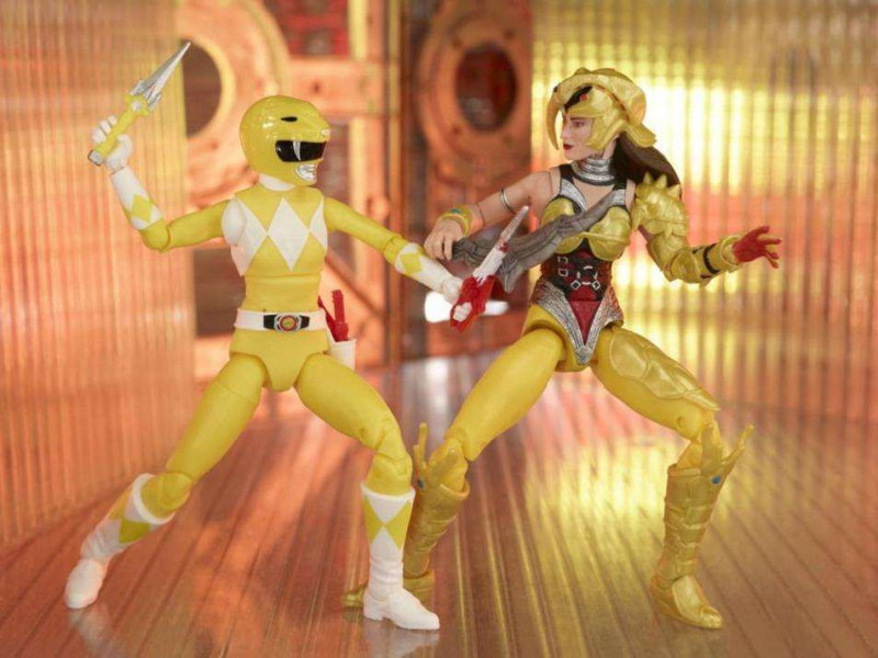 Hasbro Power Rangers 2 Pacote MMPR Amarelo x Escorpina