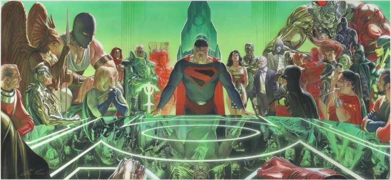 공개: 새로운 Alex Ross Comic-Con@Home 리소그래피 첫 번째 모습으로 'Kingdom Come's' 25주년 경례