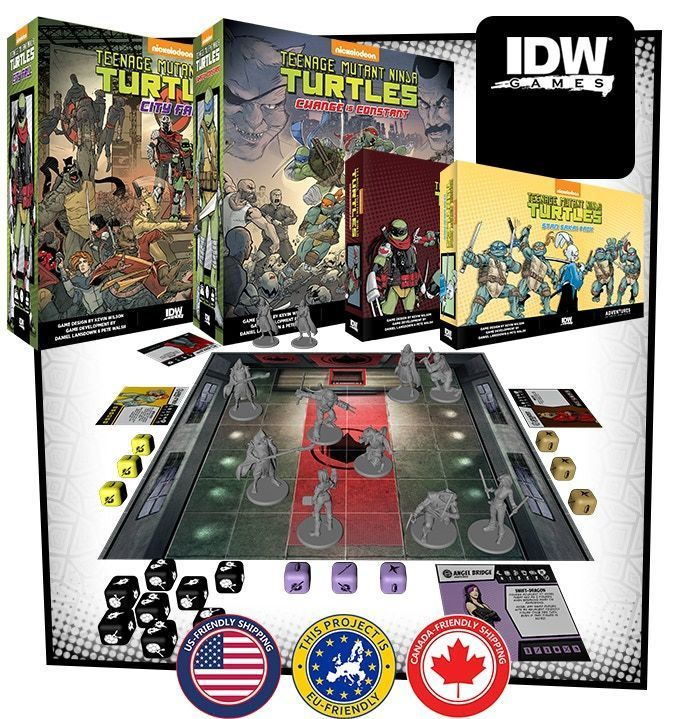 ¡Cowabunga! IDW carga en Kickstarter con un par de nuevos juegos de mesa Teenage Mutant Ninja Turtles