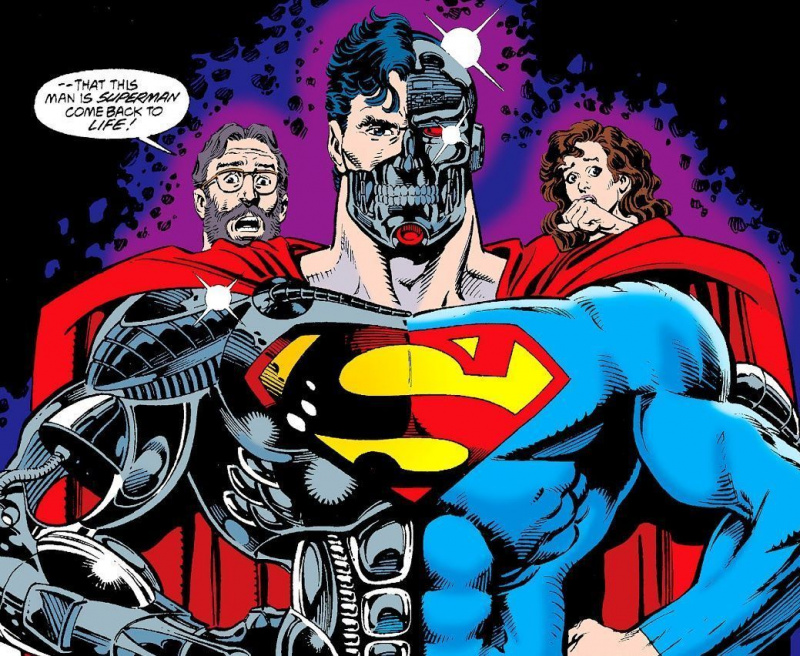 Superman # 78 (Arte e layout de Dan Jurgens, finalizado por Brett Breeding)