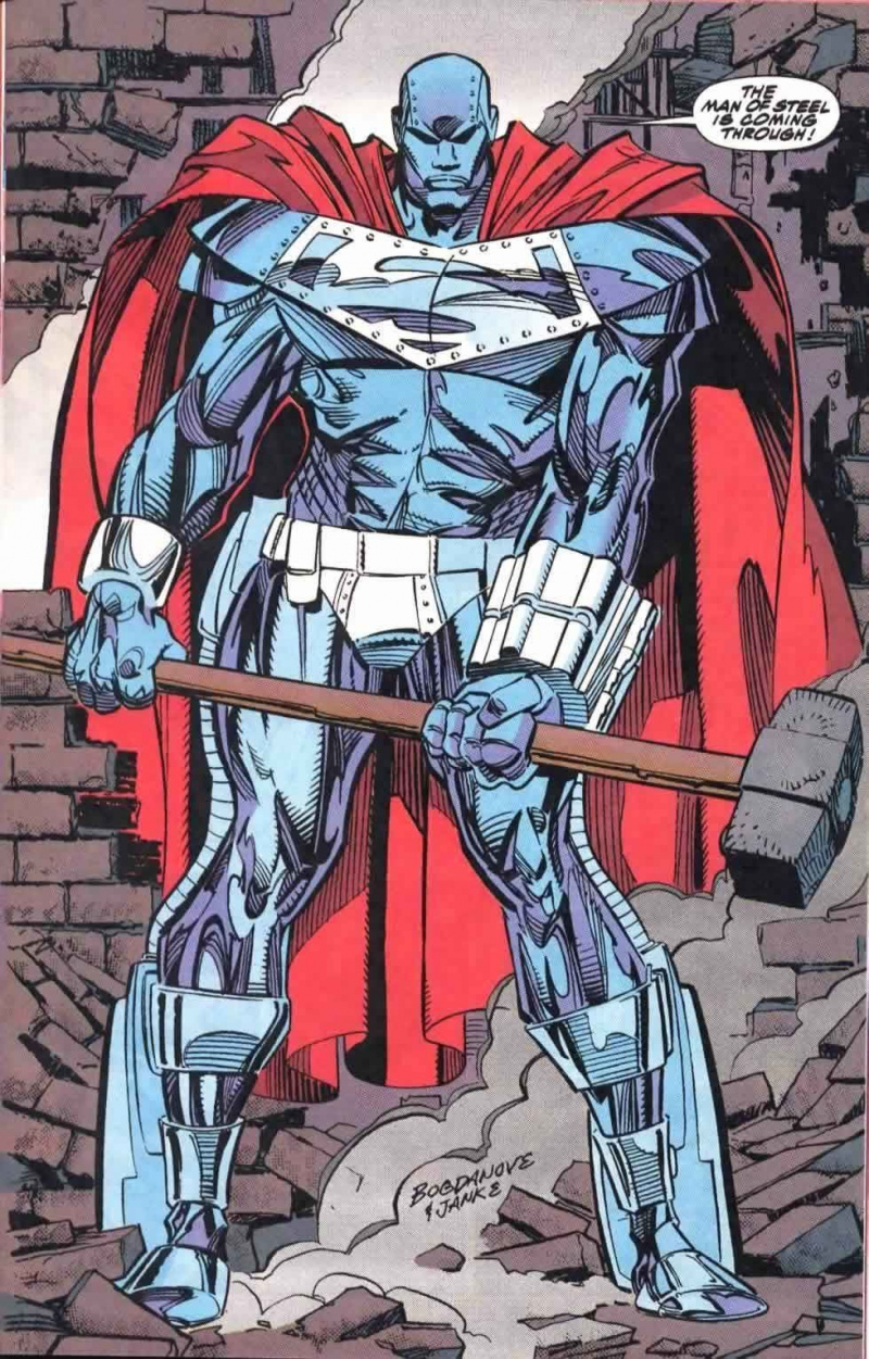 Homem de Aço # 22 (Escrito por Louise Simonson, Lápis de Jon Bogdanove)