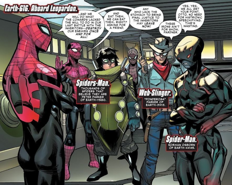 Spider-Geddon #3 (rašytojas Christos Gage, Penciler Jorge Molina)