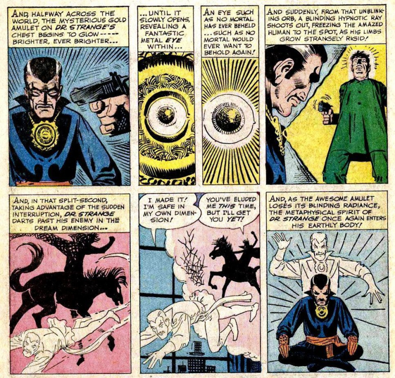 Dr. Strange escapa de Nightmare em Strange Tales # 110