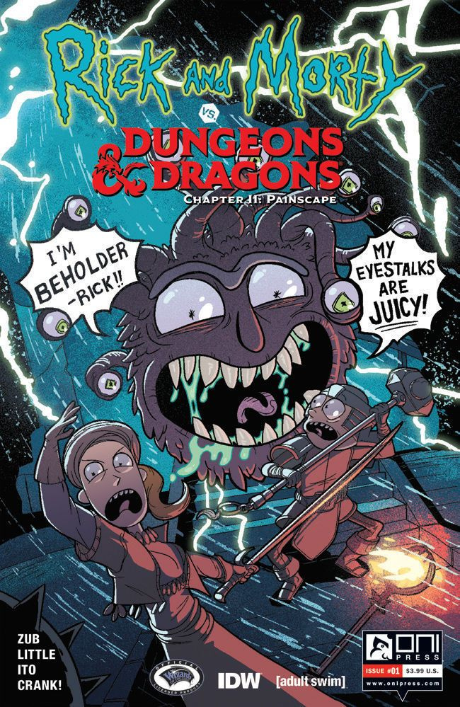 Couvertures exclusives : vivez la douleur de la suite de Rick et Morty contre Dungeons & Dragons