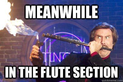sección de flautas