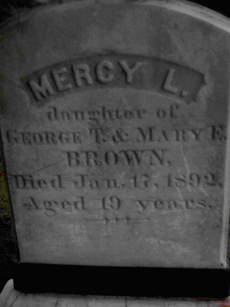 Mercy Brown gravsten