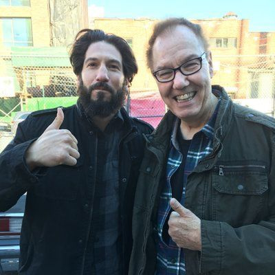 Punisheri täht Jon Bernthal koos Punisheri kaaslooja Gerry Conwayga