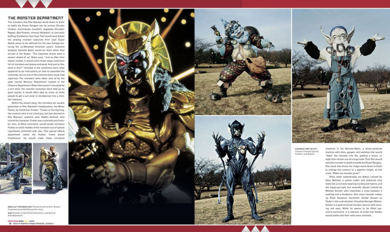 Power Rangers visuele geschiedenis monsters pagina
