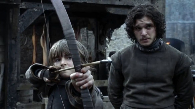 Bran ja Jon Snow vibulaskmine Troonide mäng