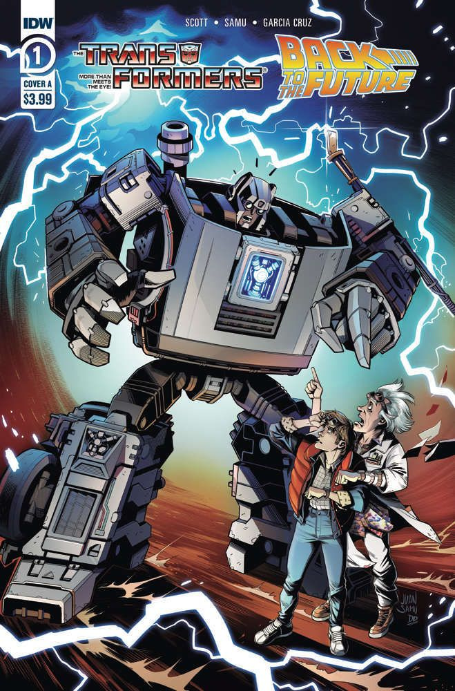 „Gigavatas“ padeda Martiui ir Docui naujose IDW naujose „Transformers Back to the Future“ mini serijose