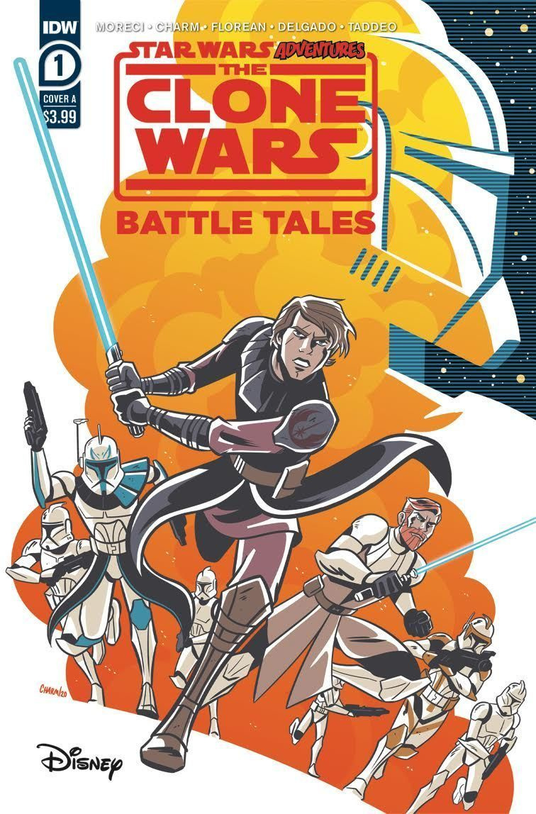 Pasinerkite į seniai prarastas karo istorijas iš pirmo žvilgsnio į IDW filmą „The Clone Wars: Battle Tales“